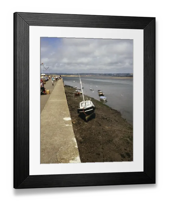 Framed Print : River Taw and Torridge estuary, Appledore, North Devon, England, UK 1970s Framed Print : River Taw and Torridge estuary, Appledore, North Devon, England, UK 1970s