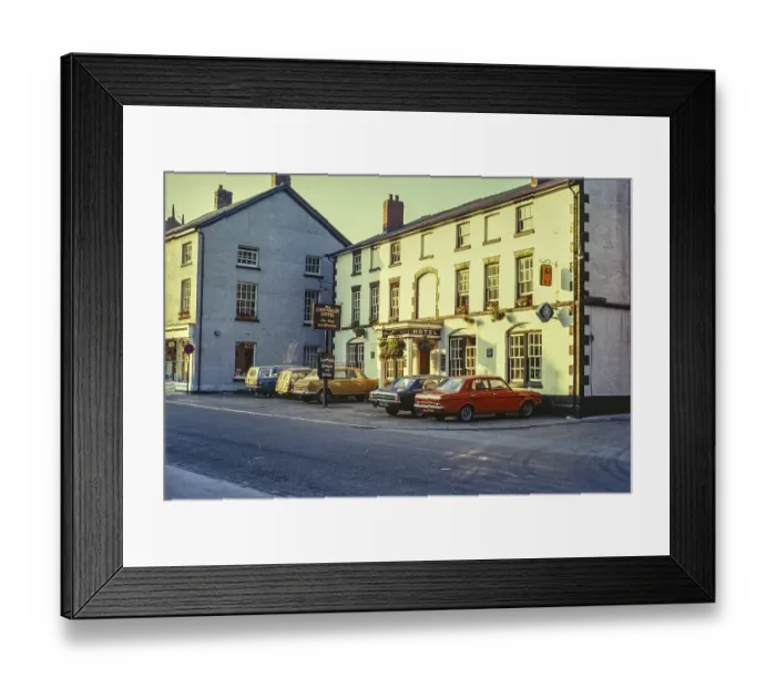 Framed Print : The Cain Valley Hotel, Llanfyllin, Montgomeryshire, Powys, Wales, UK 1972
