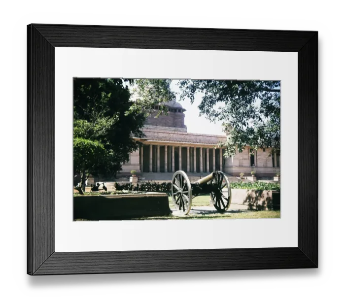 Framed Print : Historic cannon in the National Palace, New Delhi, India, 1980, Asia