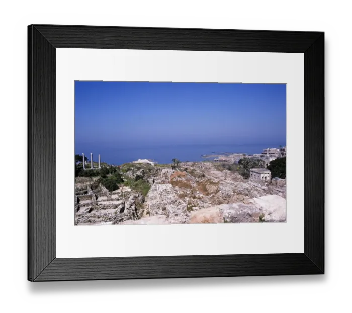 Framed Print : Historical archaeological site, ruins of ancient Byblos, Lebanon 1998 Framed Print : Historical archaeological site, ruins of ancient Byblos, Lebanon 1998