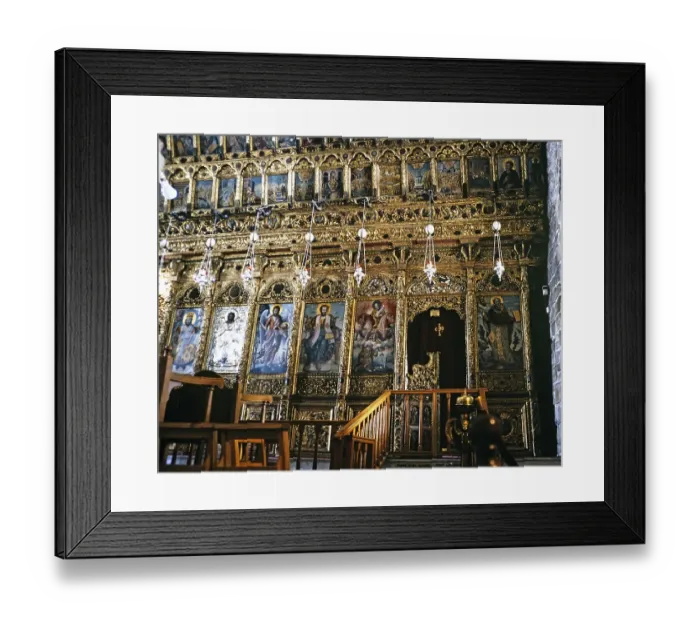 Framed Print : The interior of the Church of St Lazaros or St Lazarus, Larnaca, Cyprus, 1998, Europe