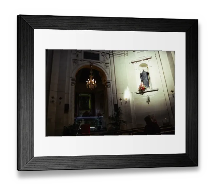 Framed Print : Interior of the Church of the Holy Annunciation of the Catalans, Messina, Sicily, Italy 1998