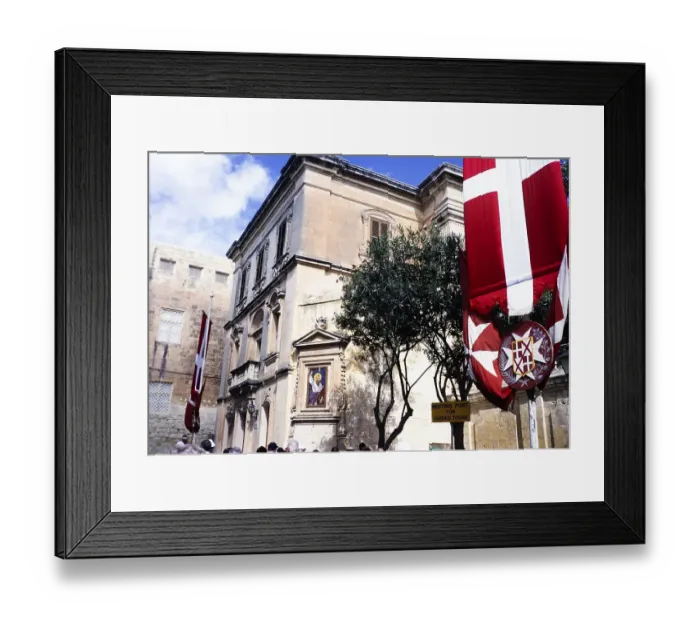 Framed Print : Sign Meeting point for tour groups in Mdina, Malta 1998 Framed Print : Sign Meeting point for tour groups in Mdina, Malta 1998