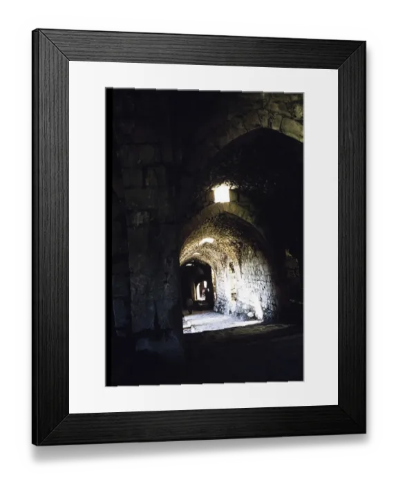 Framed Print : Crusader castle Krak des Chevaliers, Syria in 1998