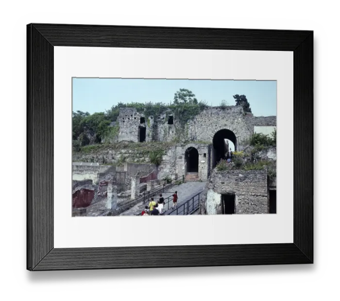 Framed Print : Porta marina entrance to the archaeological site of Roman Pompeii, Italy 1999 Framed Print : Porta marina entrance to the archaeological site of Roman Pompeii, Italy 1999