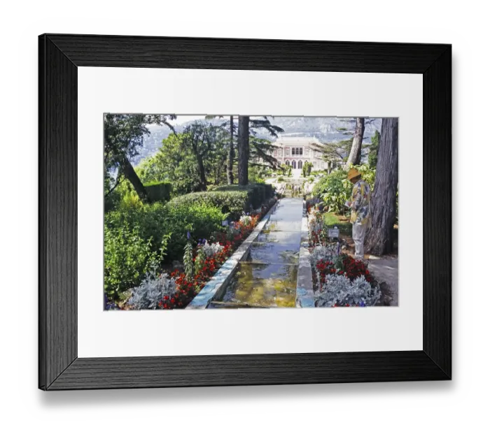 Framed Print : A visit to Villa Ephrussi de Rothschild, villa Ile-de-France, Saint-Jean-Cap-Ferrat, French Riviera, France in 1999 Framed Print : A visit to Villa Ephrussi de Rothschild, villa Ile-de-France, Saint-Jean-Cap-Ferrat, French Riviera, France in 1999