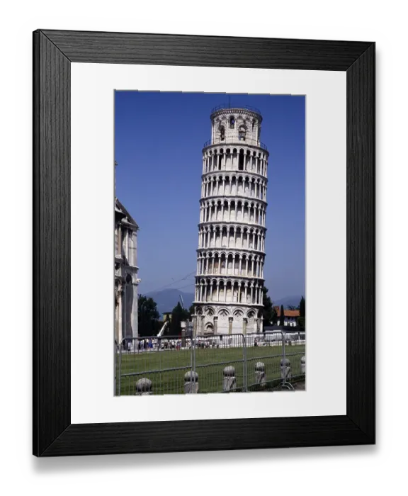 Framed Print : Leaning Tower of Pisa, Italy, in 1999, Europe Framed Print : Leaning Tower of Pisa, Italy, in 1999, Europe
