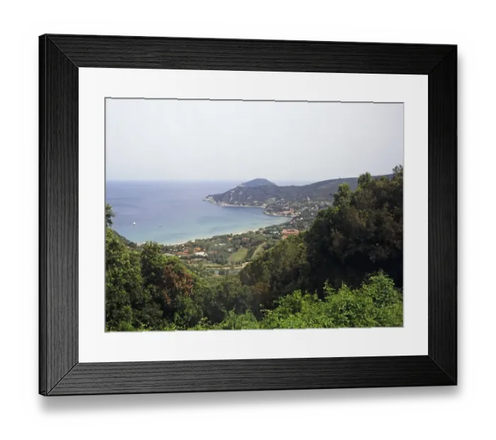 Framed Print : Biodola Bay, Elba Island, Italy, 1999, Europe