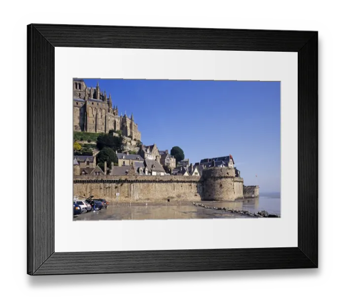 Framed Print : Le Mont Saint Michel, Normandy, France, Europe