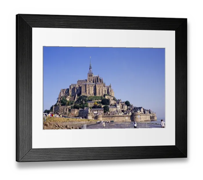Framed Print : Le Mont Saint Michel, Normandy, France, Europe