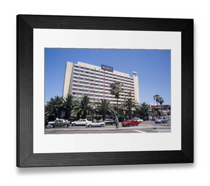 Framed Print : Hyatt Hotel, Casablanca, Morocco, North Africa, 1999, Africa Framed Print : Hyatt Hotel, Casablanca, Morocco, North Africa, 1999, Africa