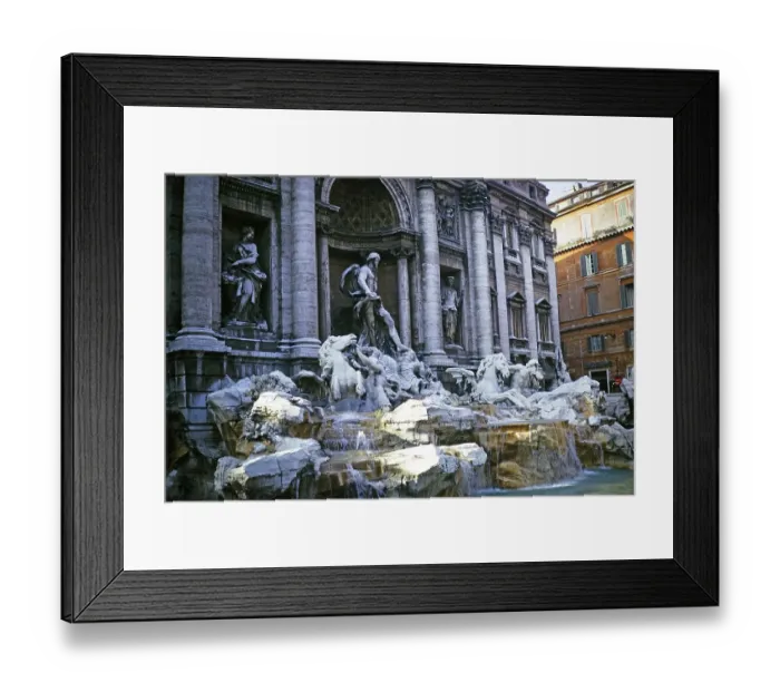 Framed Print : Trevi Fountain, Rome, Italy 1974