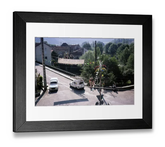 Framed Print : Village of Le Vers, Lot department, south-west France 1976