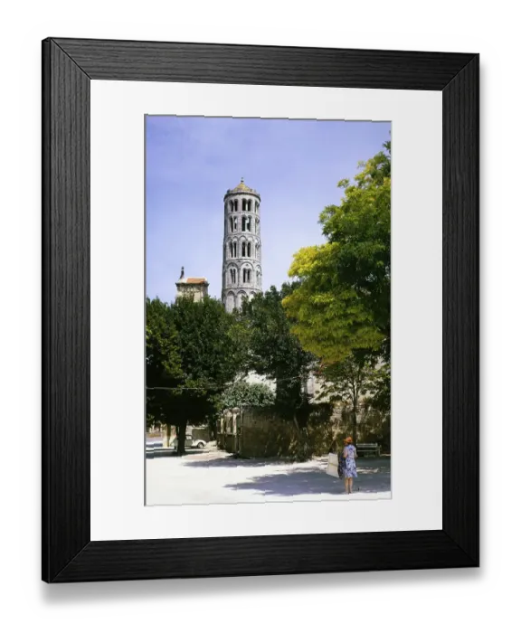 Framed Print : Tower of the church of Saint Theodoritus, former cathedral of Uzes, Uzes, France 1975 Framed Print : Tower of the church of Saint Theodoritus, former cathedral of Uzes, Uzes, France 1975