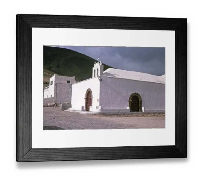 Framed Print : Dorfkirche Ermita de San Marcial del Rubicon, Femes, Lanzarote, Kanarische Inseln, Spanien im Jahr 1979 Framed Print : Dorfkirche Ermita de San Marcial del Rubicon, Femes, Lanzarote, Kanarische Inseln, Spanien im Jahr 1979