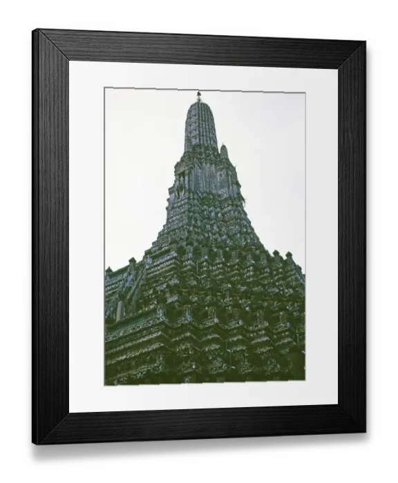 Framed Print : Stupa des buddhistischen Tempels Wat Arun, Bangkok, Thailand, Asien im Jahr 1964, Asia