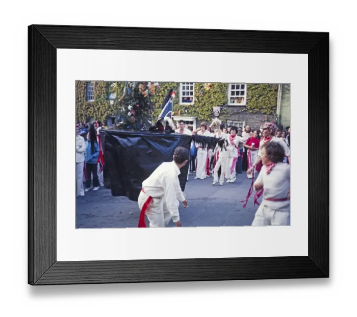 Framed Print : Obby Horse May Day Festival, Padstow, Cornwall, England, UK 1975 - The Old Oss Framed Print : Obby Horse May Day Festival, Padstow, Cornwall, England, UK 1975 - The Old Oss