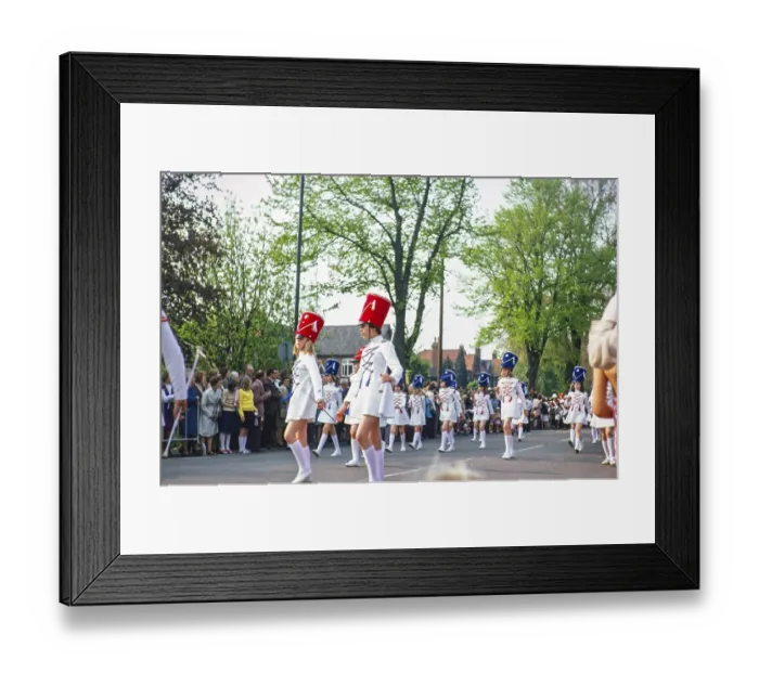 Framed Print : Spalding Blumenkorso, Spalding, Lincolnshire, England, UK Mai 1976