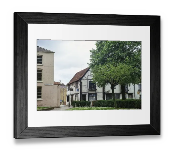 Framed Print : Historische Gebaeude in Church Close, Boston, Lincolnshire, England, UK Mai 1974