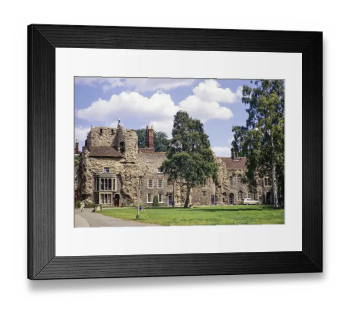 Framed Print : Westfassade der Abtei Bury St Edmunds, Suffolk, England, UK Juli 1972
