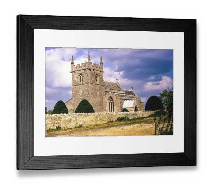 Framed Print : Dorfpfarrkirche Saint Mary, Swinstead, Lincolnshire, 31. August 1970