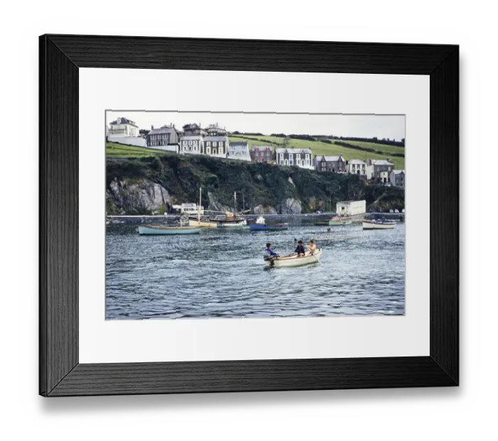 Framed Print : Hafen von Mevagissey, Cornwall, England, UK 1964