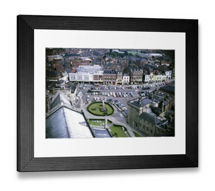 Framed Print : Oblique aerial view of the city centre of Boston, Lincolnshire, England 1966 Framed Print : Oblique aerial view of the city centre of Boston, Lincolnshire, England 1966