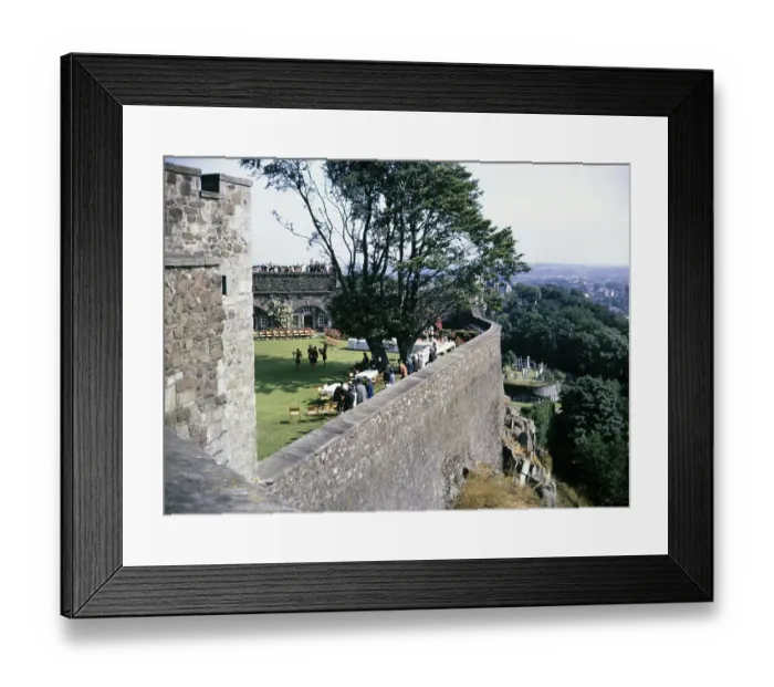 Framed Print : Wall and interior of Stirling castle, Scotland 1968