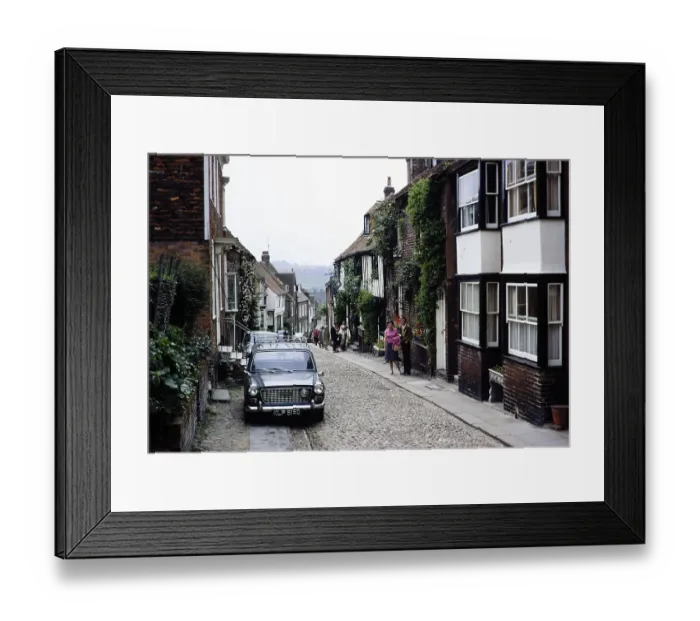 Framed Print : Historic Mermaid Street building near the Mermaid Inn pub, Rye, East Sussex, England, 1968 Framed Print : Historic Mermaid Street building near the Mermaid Inn pub, Rye, East Sussex, England, 1968