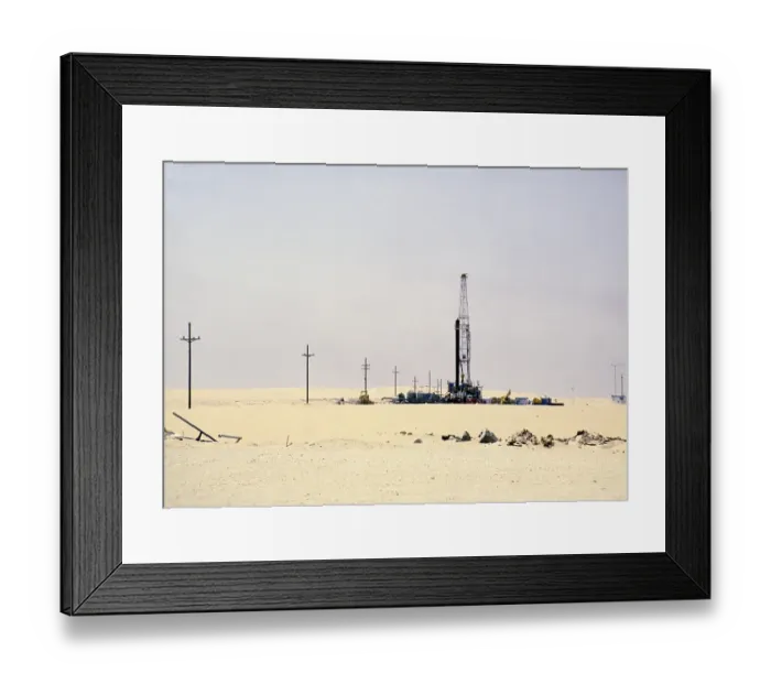 Framed Print : Oil industry in the Dhahran area, Saudi Arabia, oil rig exploration in the Arabian desert 1979, Asia Framed Print : Oil industry in the Dhahran area, Saudi Arabia, oil rig exploration in the Arabian desert 1979, Asia