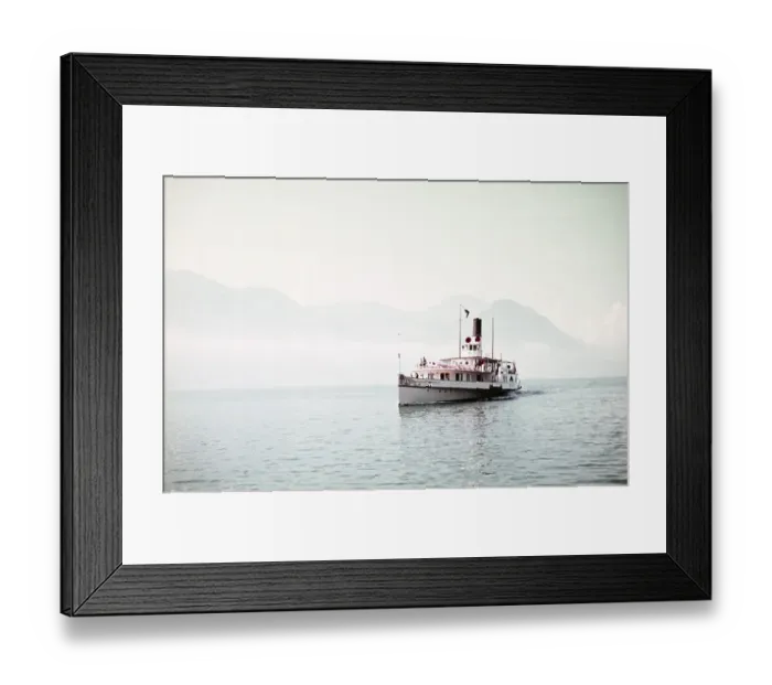 Framed Print : PS Gallia, paddle steamer, Lake Lucerne, Switzerland, Europe, photographed in the 1970s, Europe
