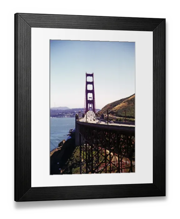 Framed Print : Golden Gate Bridge, San Francisco View from Sausalito, California, USA 1977 Framed Print : Golden Gate Bridge, San Francisco View from Sausalito, California, USA 1977