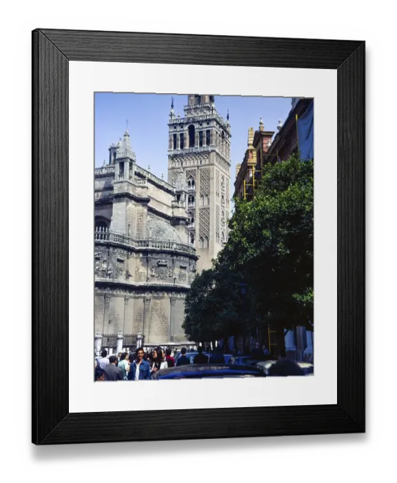 Framed Print : Giralda Tower Seville Cathedral 1976, Seville, Spain, Europe