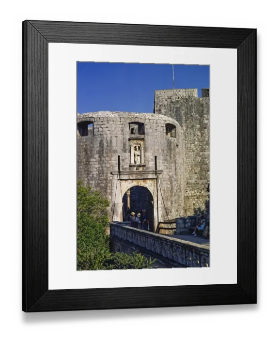 Framed Print : Gatehouse, Dubrovnik 1979, then Yugoslavia Framed Print : Gatehouse, Dubrovnik 1979, then Yugoslavia