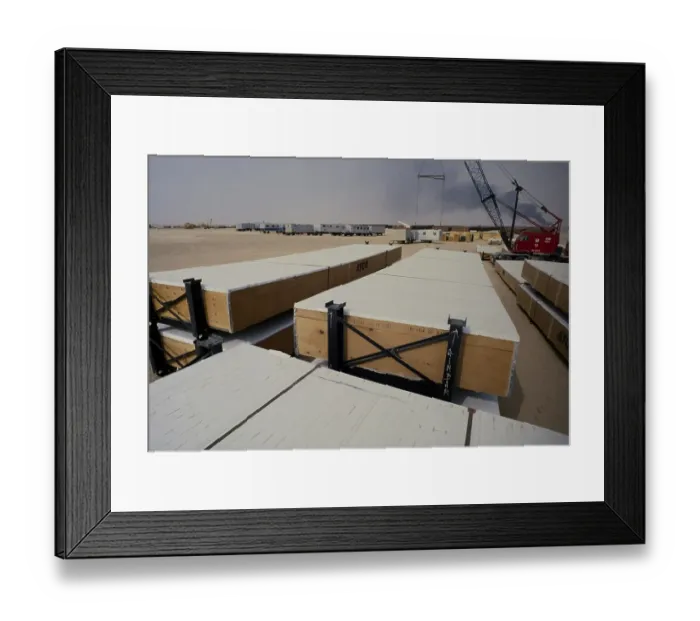 Framed Print : Oil industry in the Ras Tanura area, Saudi Arabia, packaged building materials are unpacked in 1979, Asia Framed Print : Oil industry in the Ras Tanura area, Saudi Arabia, packaged building materials are unpacked in 1979, Asia