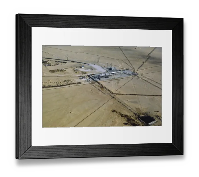 Framed Print : Oil industry in the Ras Tanura area, Saudi Arabia, 1979, Asia