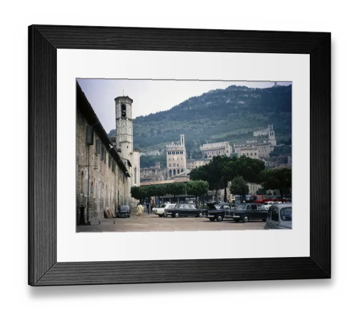 Framed Print : Medieval building in Gubbio, Umbria, Italy 1969 Framed Print : Medieval building in Gubbio, Umbria, Italy 1969