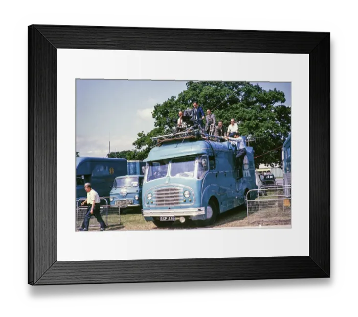 Framed Print : ATV outside broadcast van, exhibition of the Royal Agricultural Society of England, The Royal Show, Stoneleigh, Warwickshire, England, UK 1967