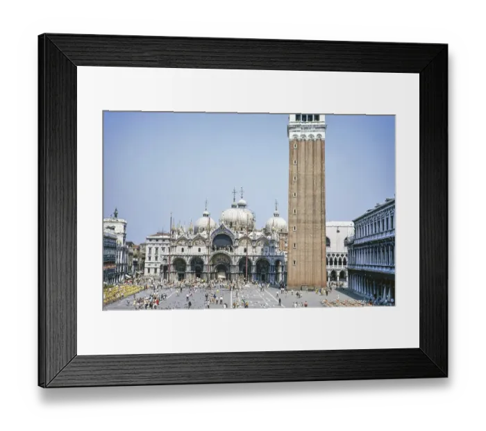 Framed Print : Piazza San Marco, St Mark's Square, Venice, Italy 1969 Framed Print : Piazza San Marco, St Mark's Square, Venice, Italy 1969