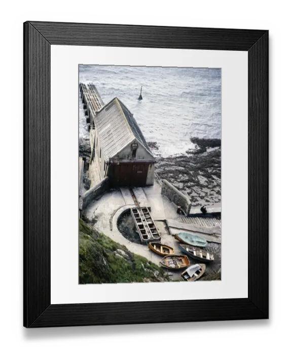 Framed Print : RNLI lifeboat station, The Lizard Peninsula, Cornwall, England, UK 1967 Framed Print : RNLI lifeboat station, The Lizard Peninsula, Cornwall, England, UK 1967
