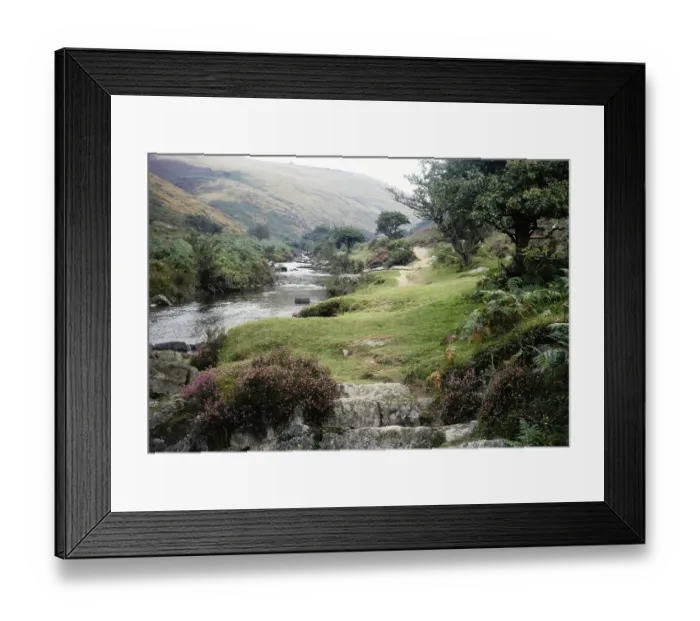Framed Print : Badgworthy Water, river leading to the Doone Valley, Exmoor National Park, England, UK September 1968 Framed Print : Badgworthy Water, river leading to the Doone Valley, Exmoor National Park, England, UK September 1968