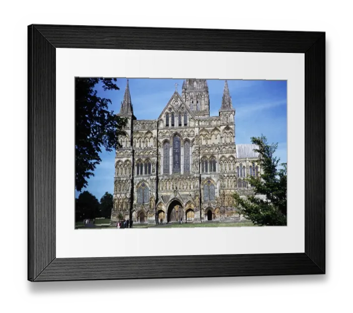 Framed Print : Salisbury Cathedral Church, Wiltshire, England, United Kingdom June 1959