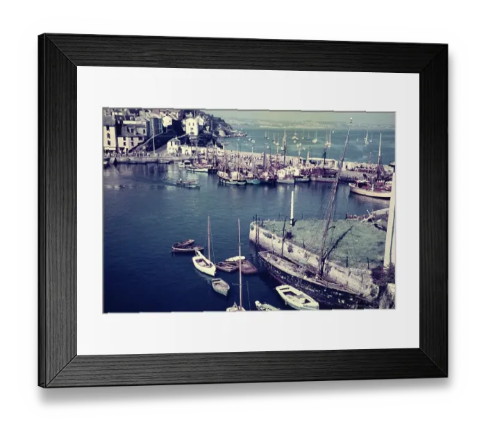 Framed Print : Harbour of Brixham, Devon, England, Uk September 1960 Framed Print : Harbour of Brixham, Devon, England, Uk September 1960