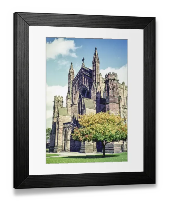 Framed Print : Hereford Cathedral Church, Hereford, Herefordshire, England, United Kingdom, October 1962, Europe