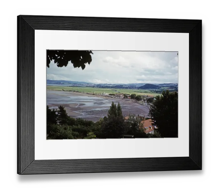 Framed Print : View across the bay at low tide, Minehead, Somerset, England, Great Britain in the early 1960s