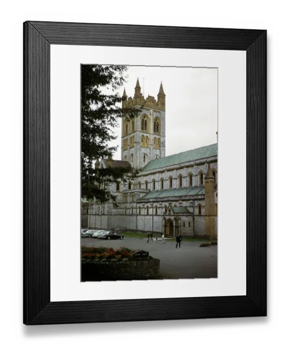 Framed Print : Buckfast Abbey Church, Buckfast, Devon, England, United Kingdom, early 1960s, Europe Framed Print : Buckfast Abbey Church, Buckfast, Devon, England, United Kingdom, early 1960s, Europe