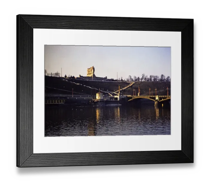 Framed Print : Stalin monument in Prague, Czechoslovakia, built in 1958 1955, demolished 1962