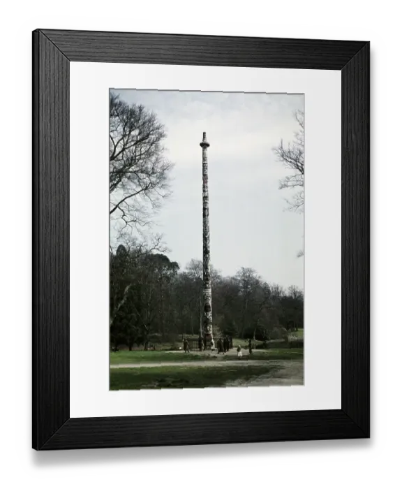 Framed Print : Totem Pole, Windsor Great Park, Virginia Water, England, United Kingdom September 1959 a gift from the people of Canada to His Majesty the Queen in June 1958 Framed Print : Totem Pole, Windsor Great Park, Virginia Water, England, United Kingdom September 1959 a gift from the people of Canada to His Majesty the Queen in June 1958