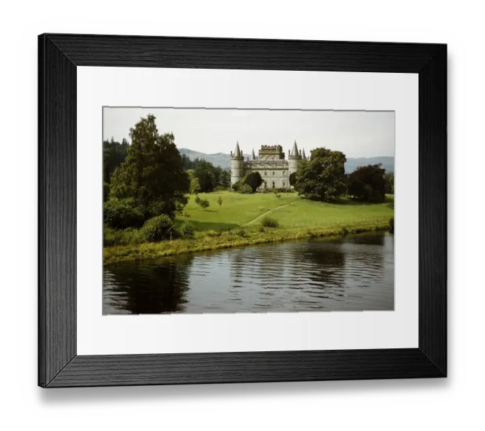 Framed Print : Inveraray Castle, River Aray, Argyll, Scotland, United Kingdom in the early 1960s