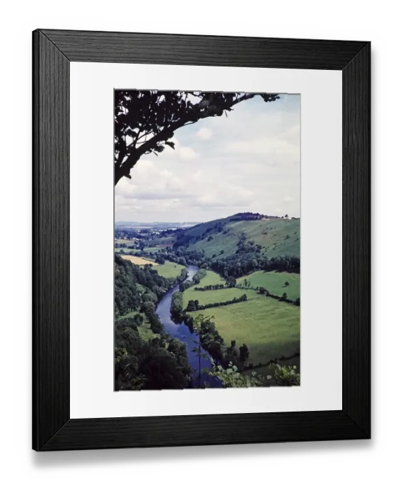 Framed Print : River Wye, Symonds Yat, Herefordshire, England, UK 1959 Framed Print : River Wye, Symonds Yat, Herefordshire, England, UK 1959
